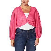 G by Giuliana Batwing Sleeve Cropped Cardigan