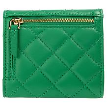 G by Giuliana Black Label Lamb Leather Quilted Flap Wallet