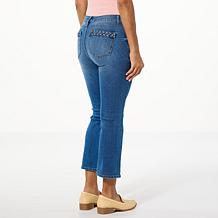 G by Giuliana Black Label Mid-Rise EcoChic Denim Kick Crop Jean