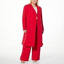 G by Giuliana Black Label Stretch Twill Trench Coat 