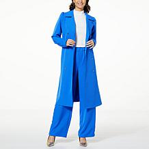 G by Giuliana Black Label Stretch Twill Trench Coat 