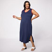 G by Giuliana Cotton Spandex Midi Dress