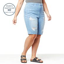 G by Giuliana Distressed Denim Bermuda Short