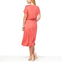 G by Giuliana EcoLuxe Knit Tulip-Hem T-Shirt Dress