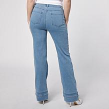G by Giuliana G-Soft Denim Flare-Leg Jean with Double Cuff