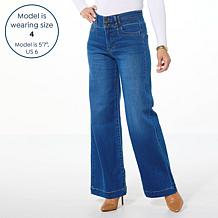 G by Giuliana G-Soft Denim High-Rise Wide-Leg Jean