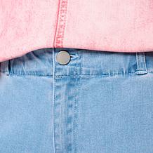 G by Giuliana G5 Denim Cropped Wide Leg Pant