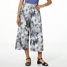G by Giuliana High-Waist Aria Mesh Knit Wide Leg Pull-On Pant