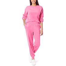 G by Giuliana LounGy 2-piece Cozy Fleece Knit Lounge Set