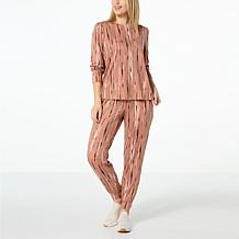 G by Giuliana LounGy 2-piece G-Knit Loungewear Set