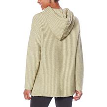 G by Giuliana LounGy Oversized Knit Hooded Sweater