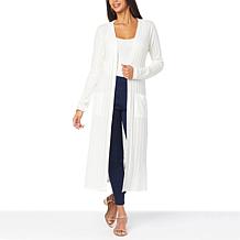 G by Giuliana Pointelle Knit Duster Cardigan