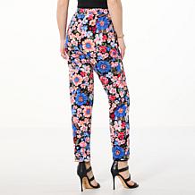 G by Giuliana Printed Knit Slim-Leg Pant