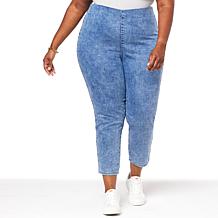 G by Giuliana Retro Slim Crop Pant with Hide-and-Chic Waistband