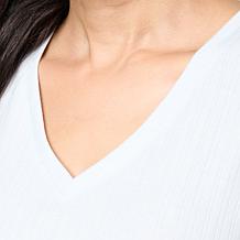 G by Giuliana Ribbed Knit V-Neck Tank