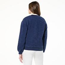 G by Giuliana Slub Knit Bomber Jacket