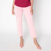 G by Giuliana Stretch Denim Straight-Leg Cropped Jean