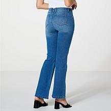 G by Giuliana Stretch EcoChic Denim High-Rise Flared-Leg Jean