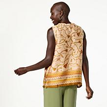 G by Giuliana Textured Satin Tank Top