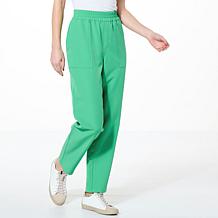 Jaclyn Smith Straight-Leg Pull-On Pant - 22065819 | HSN