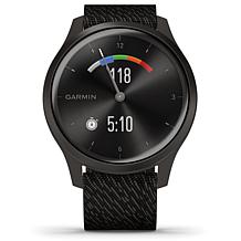 Garmin Vivomove Style Hybrid Smartwatch in Graphite and Black Pepper