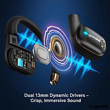 GEBX-200 OWS Open-Ear Wireless Earbuds with Extended Playtime
