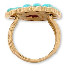 Gemhues Sponge Coral and Turquoise Statement Ring