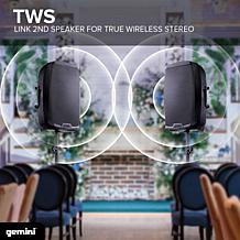 Gemini 15 Inch Active Bluetooth Loudspeaker with Stand