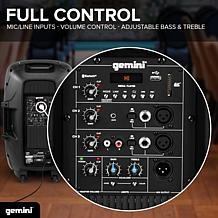 Gemini 15 Inch Active Bluetooth Loudspeaker with Stand