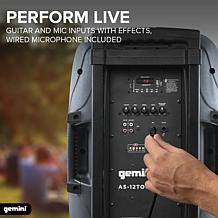Gemini AS-12TOGO 12" Woofer Portable Powered Bluetooth Speaker