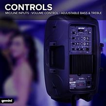 Gemini AS-2115BT Active 15 inch Woofer Bluetooth Loudspeaker