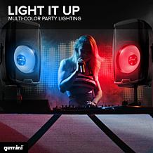 Gemini AS-2115BT-LT 15 Inch Active Multi-LED Bluetooth Loudspeaker