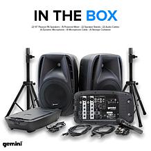 Gemini ES-210MXBLU-ST Portable PA System Pack