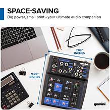 Gemini GEM-05USB Compact 5 Channel Bluetooth Mixer