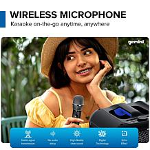 Gemini GGO-650L 6.5" Portable Bluetooth Boombox with LED Party Lights