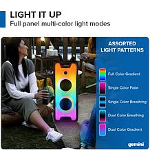 Gemini GLS-880 Dual 8 Inch Bluetooth Party System