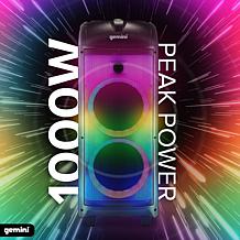 Gemini GPLT-360 360° Portable Bluetooth™ Speaker w/ LED Party Lighting