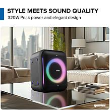 Gemini GRV-650L 6.5" Professional Speaker with LED Party Lighting