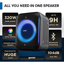 Gemini GRV-650L 6.5" Professional Speaker with LED Party Lighting