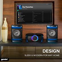 Gemini GSYS-4800 Dual 12" Home Stereo System with Media Player