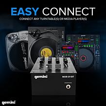 Gemini MXR-01BT 2-Channel Professional DJ Mixer with Bluetooth Input