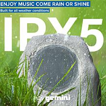Gemini Sound GHRK-500LTMS-PR Portable Solar Bluetooth Rock Speakers