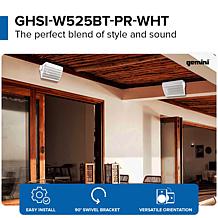 Gemini Sound GHSI-W525BT 5.25" Outdoor Bluetooth Speakers Pair IP44