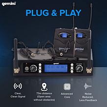 Gemini UHF-6200HL UHF Dual Headset Wireless Microphone System