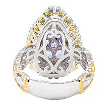 Gems by Michael 18K Goldtone Tanzanite Pear-Shape Ring