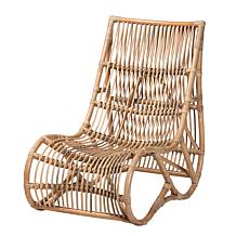 Genera Natural Rattan Lounge Chair 22.25" W x 36" D x 34.75" H