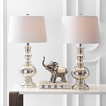Genie 28.5" Glass LED Table Lamp Set of 2 by JONATHAN Y