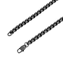 Geoffrey Beene Men's 24" Stainless Steel Pattern Box Chain Necklace