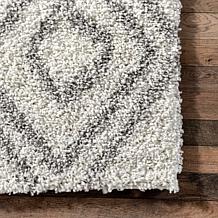 Geometric Shag Area Rug