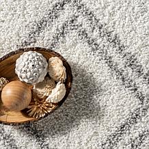 Geometric Shag Area Rug